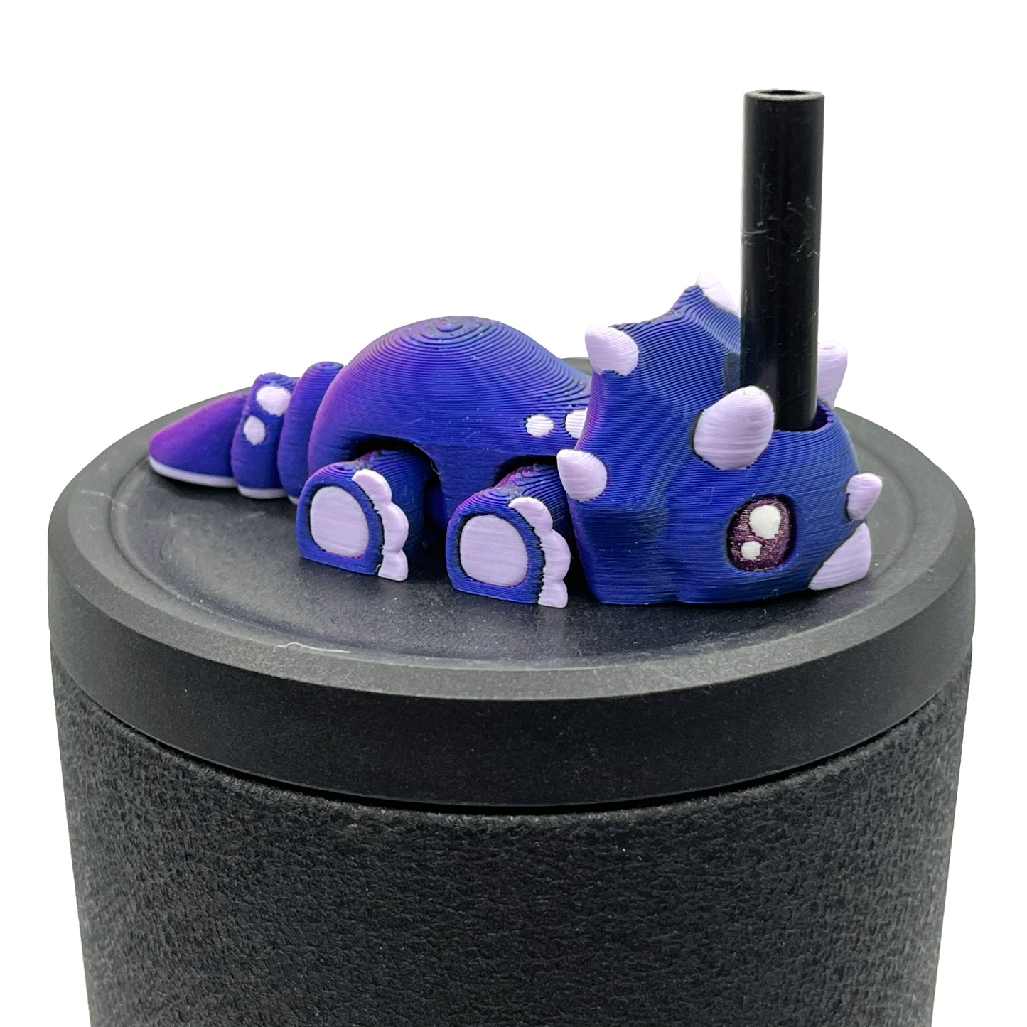 Dino Sip Sidekicks – 3D Printed Dinosaur Straw Toppers for Tumblers | Cute Prehistoric Straw Buddy Accessories