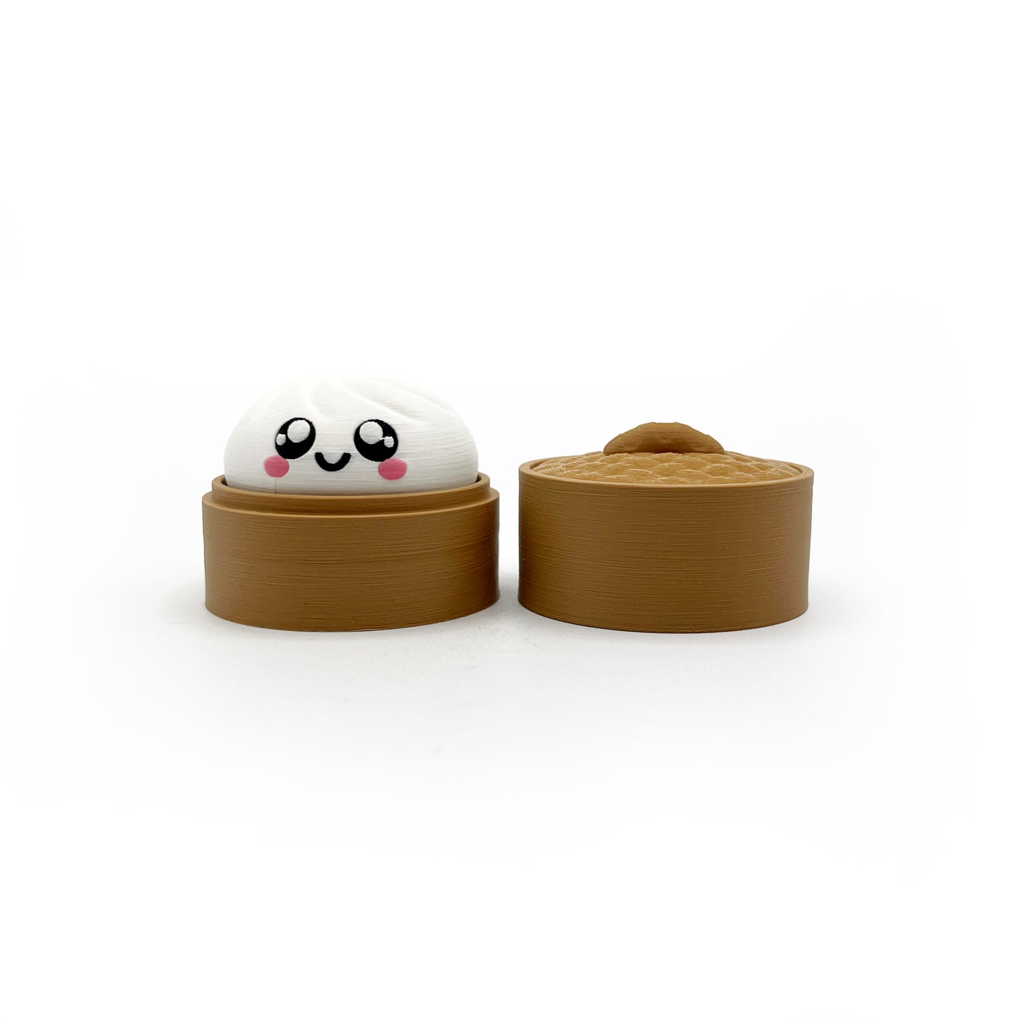 Dumpling Fidget Clicker - Bao Bun in a Steamer Basket