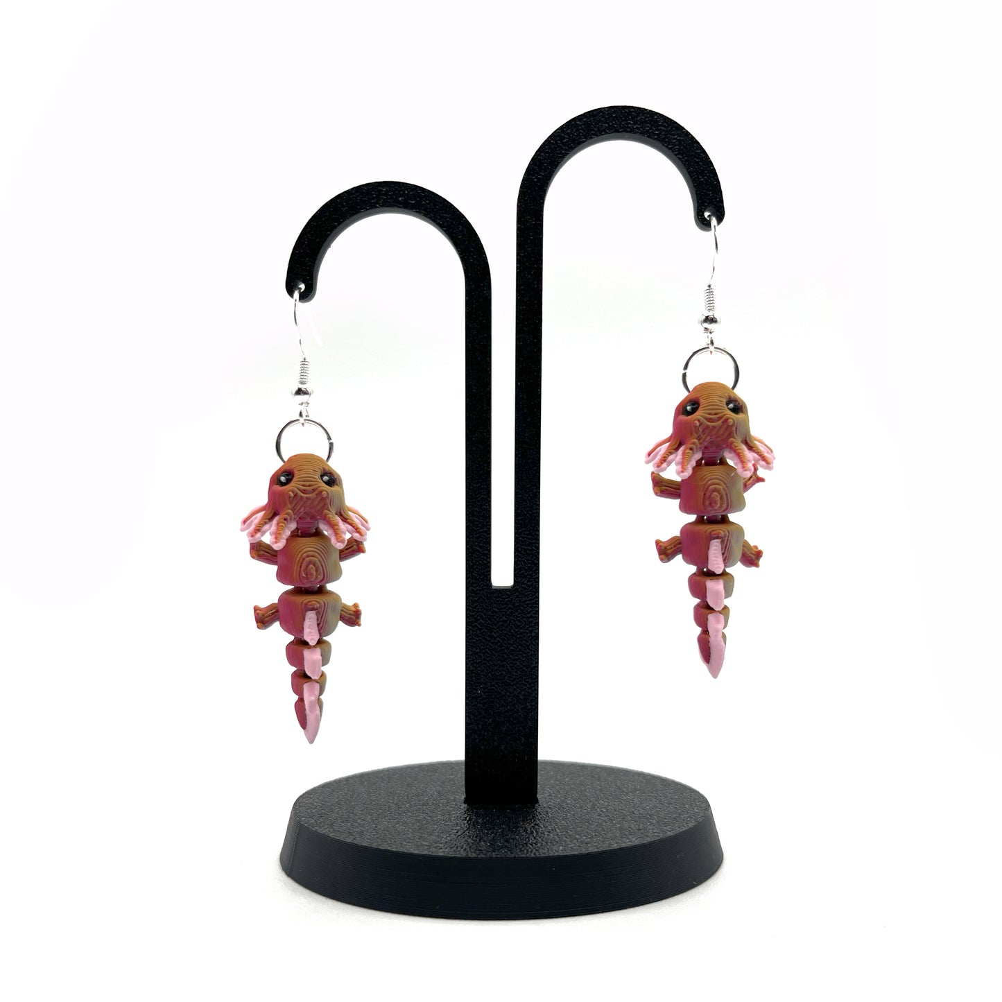 Critter Earrings – 3D Printed Animal Hook Earrings | Cute Hypoallergenic Jewelry | Unique Critter Designs