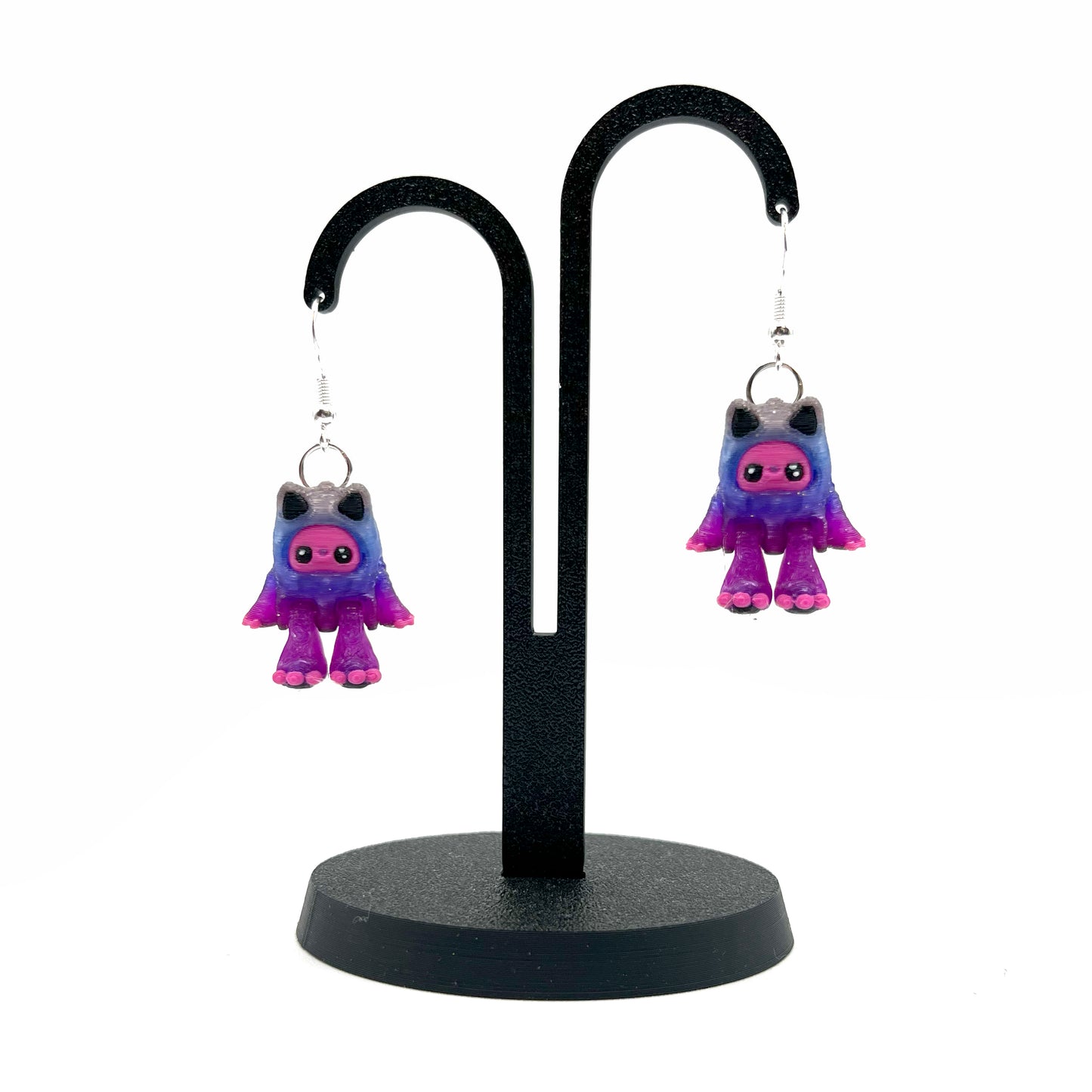 Flurryfoot & Bigfoot Earrings – Cute 3D Printed Cryptid Hook Earrings | Lightweight Hypoallergenic Jewelry for Monster Lovers