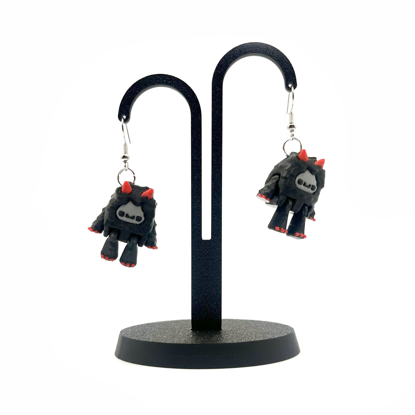 Flurryfoot & Bigfoot Earrings – Cute 3D Printed Cryptid Hook Earrings | Lightweight Hypoallergenic Jewelry for Monster Lovers