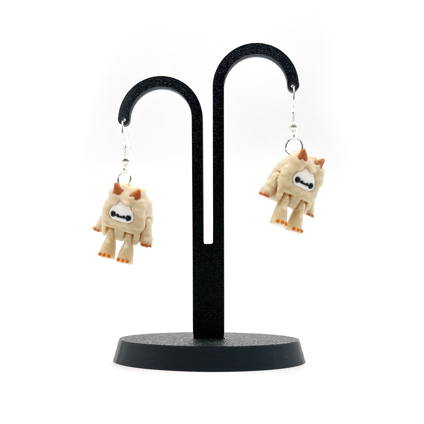 Flurryfoot & Bigfoot Earrings – Cute 3D Printed Cryptid Hook Earrings | Lightweight Hypoallergenic Jewelry for Monster Lovers