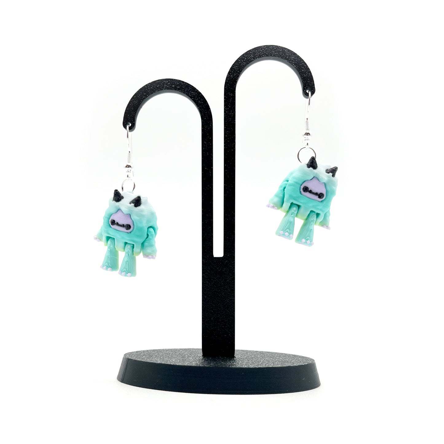 Flurryfoot & Bigfoot Earrings – Cute 3D Printed Cryptid Hook Earrings | Lightweight Hypoallergenic Jewelry for Monster Lovers