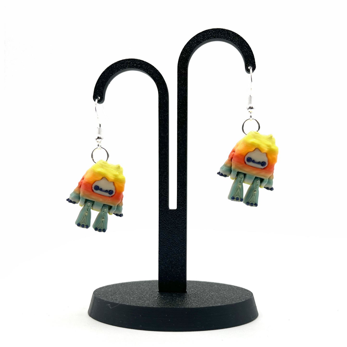 Flurryfoot & Bigfoot Earrings – Cute 3D Printed Cryptid Hook Earrings | Lightweight Hypoallergenic Jewelry for Monster Lovers