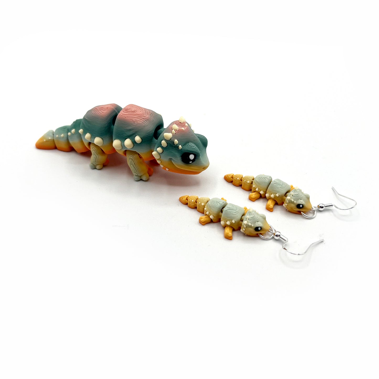 Critter Earrings – 3D Printed Animal Hook Earrings | Cute Hypoallergenic Jewelry | Unique Critter Designs