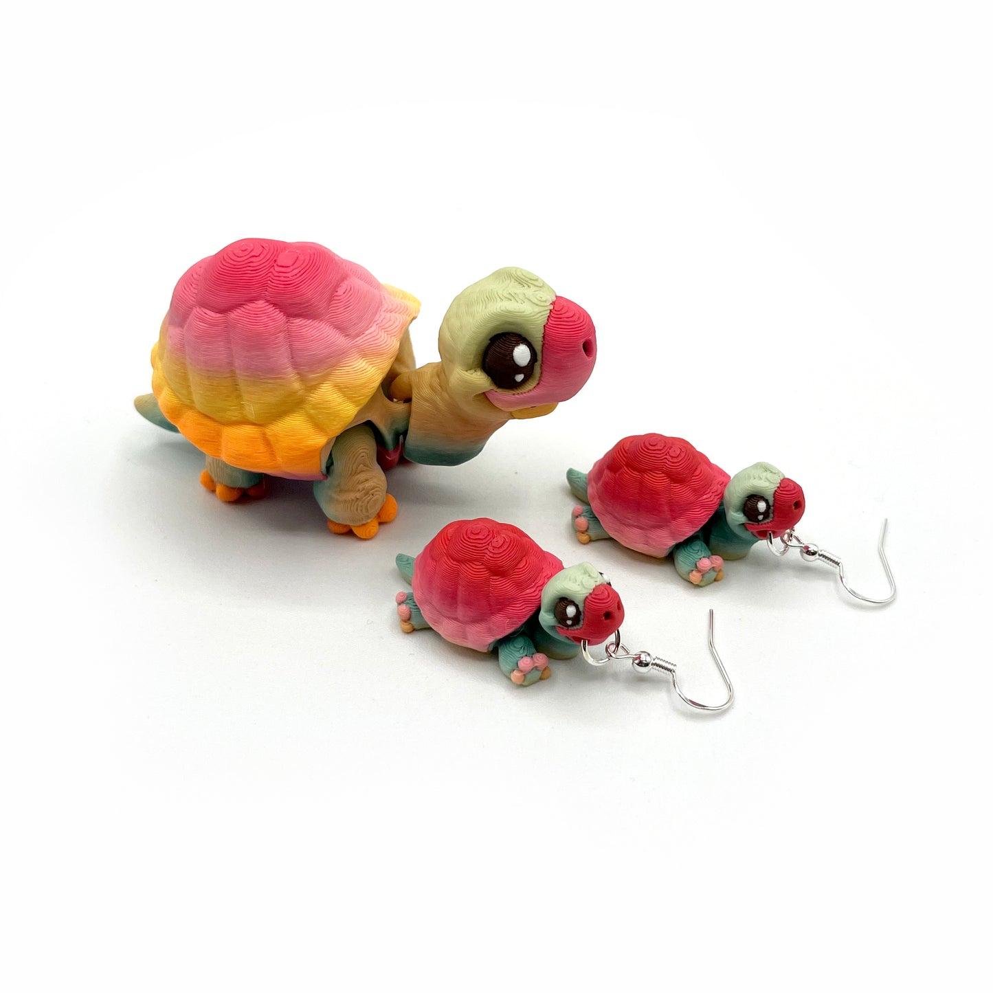 Critter Earrings – 3D Printed Animal Hook Earrings | Cute Hypoallergenic Jewelry | Unique Critter Designs