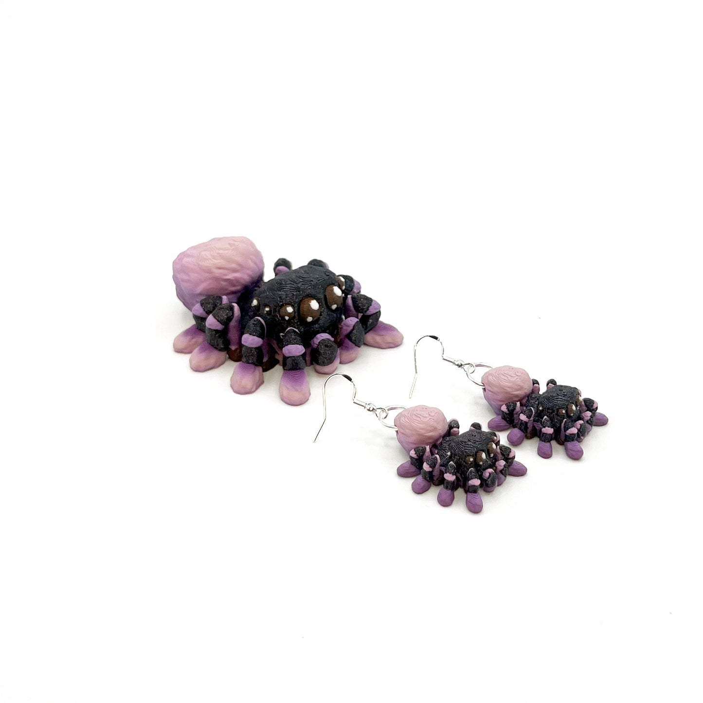 Critter Earrings – 3D Printed Animal Hook Earrings | Cute Hypoallergenic Jewelry | Unique Critter Designs