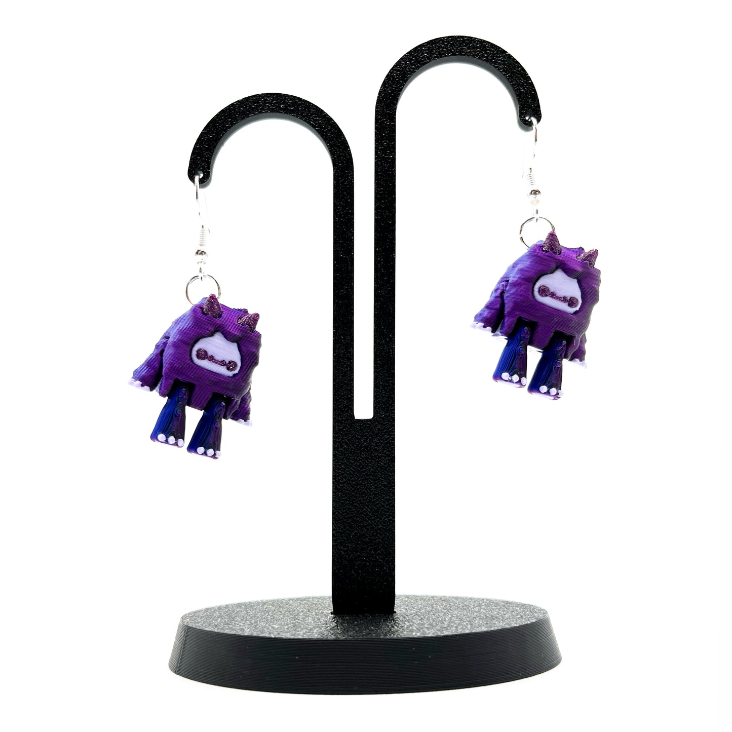 Flurryfoot & Bigfoot Earrings – Cute 3D Printed Cryptid Hook Earrings | Lightweight Hypoallergenic Jewelry for Monster Lovers