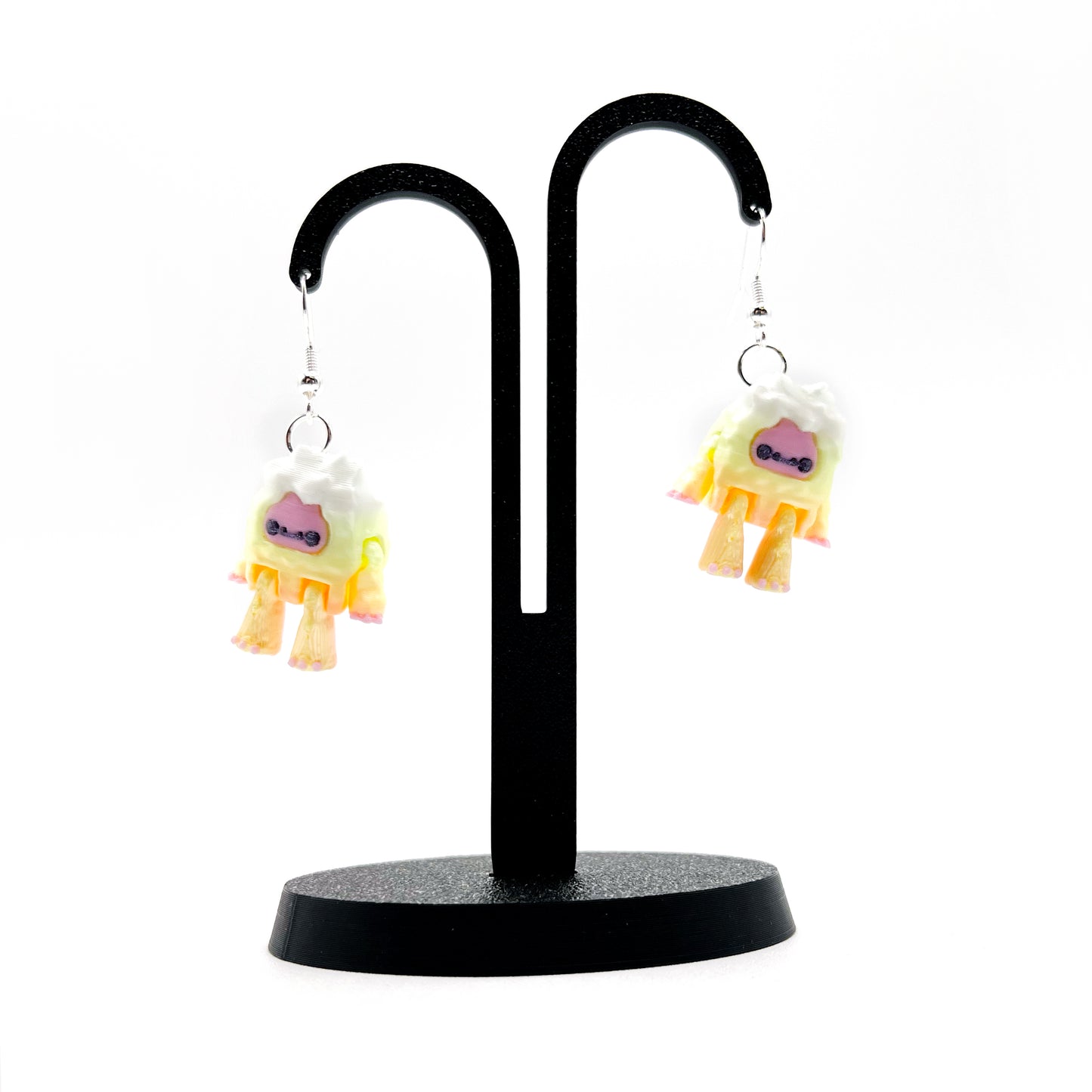 Flurryfoot & Bigfoot Earrings – Cute 3D Printed Cryptid Hook Earrings | Lightweight Hypoallergenic Jewelry for Monster Lovers