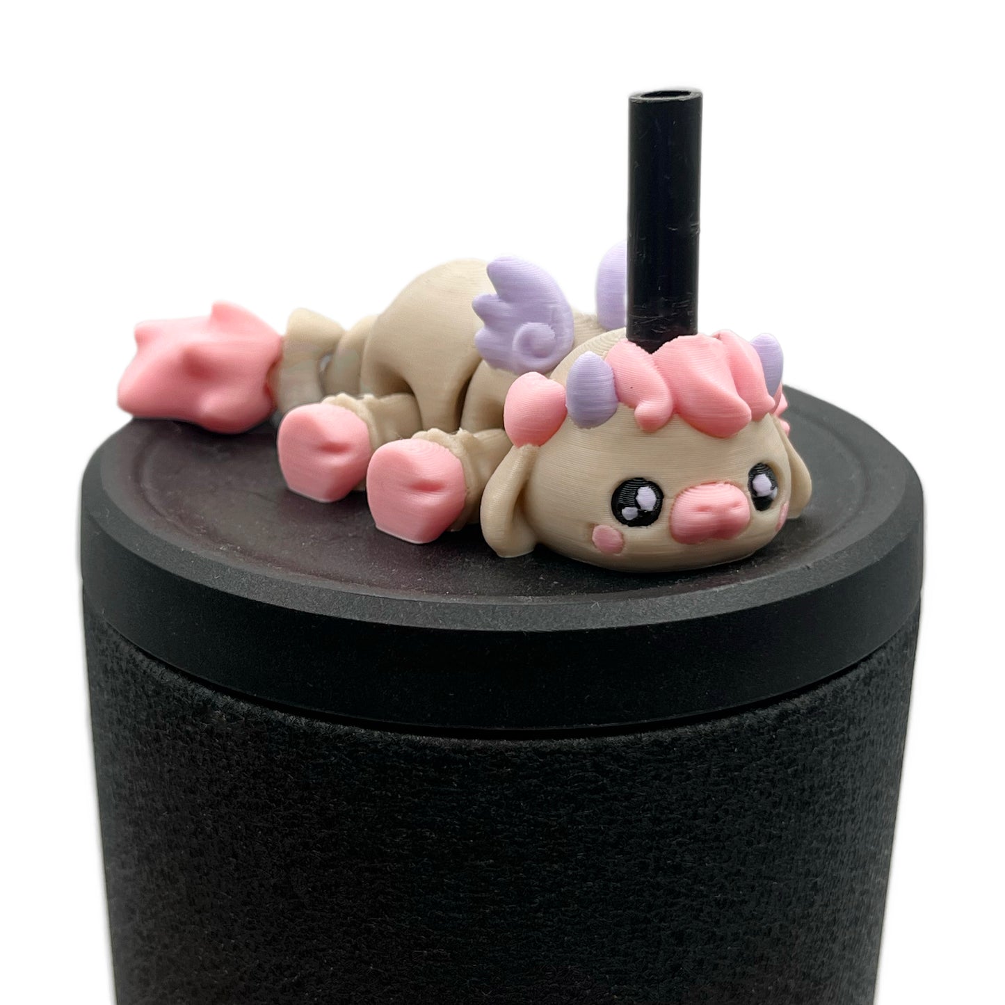 Sip Sidekicks – 3D Printed Straw Toppers for Tumbler Cups | Pocket-Sized Straw Buddy Accessories