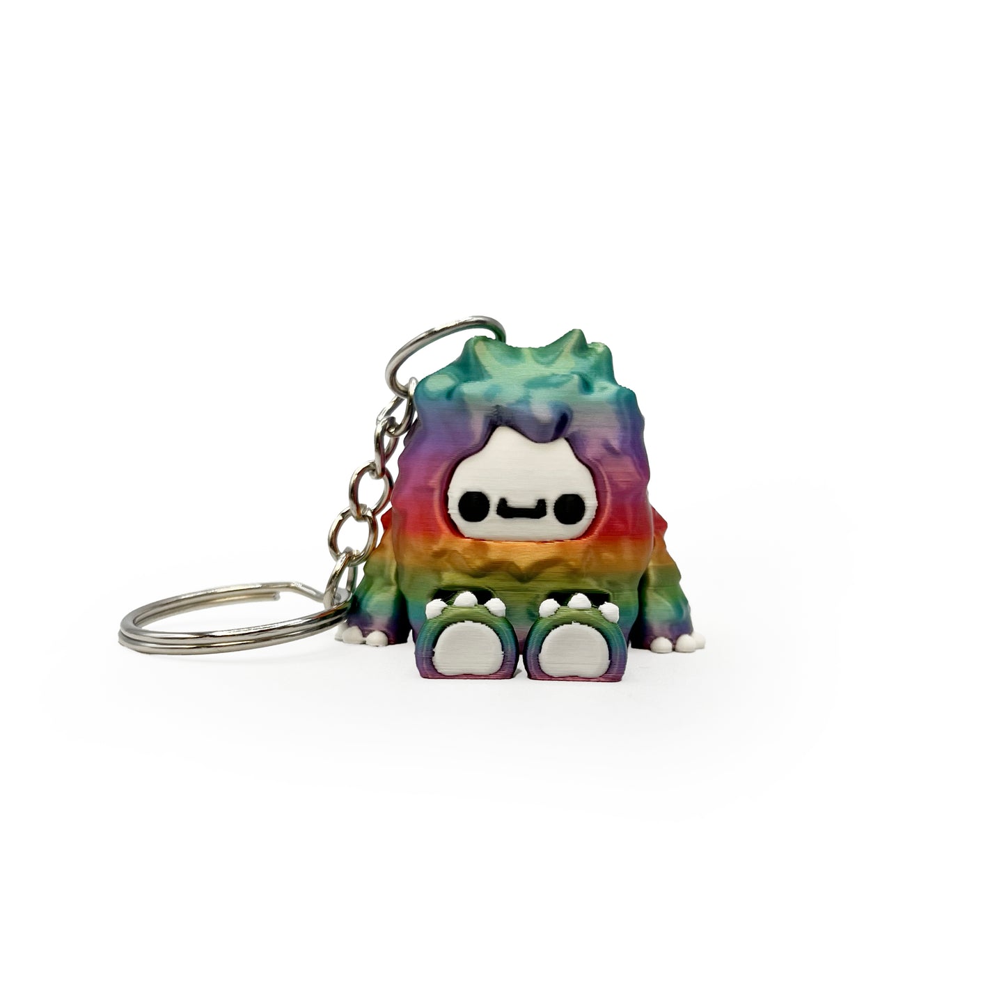 Flurryfoot & Bigfoot Keychains – 3D Printed Cryptid Bag Charms | Cute Clip-On Backpack Buddies
