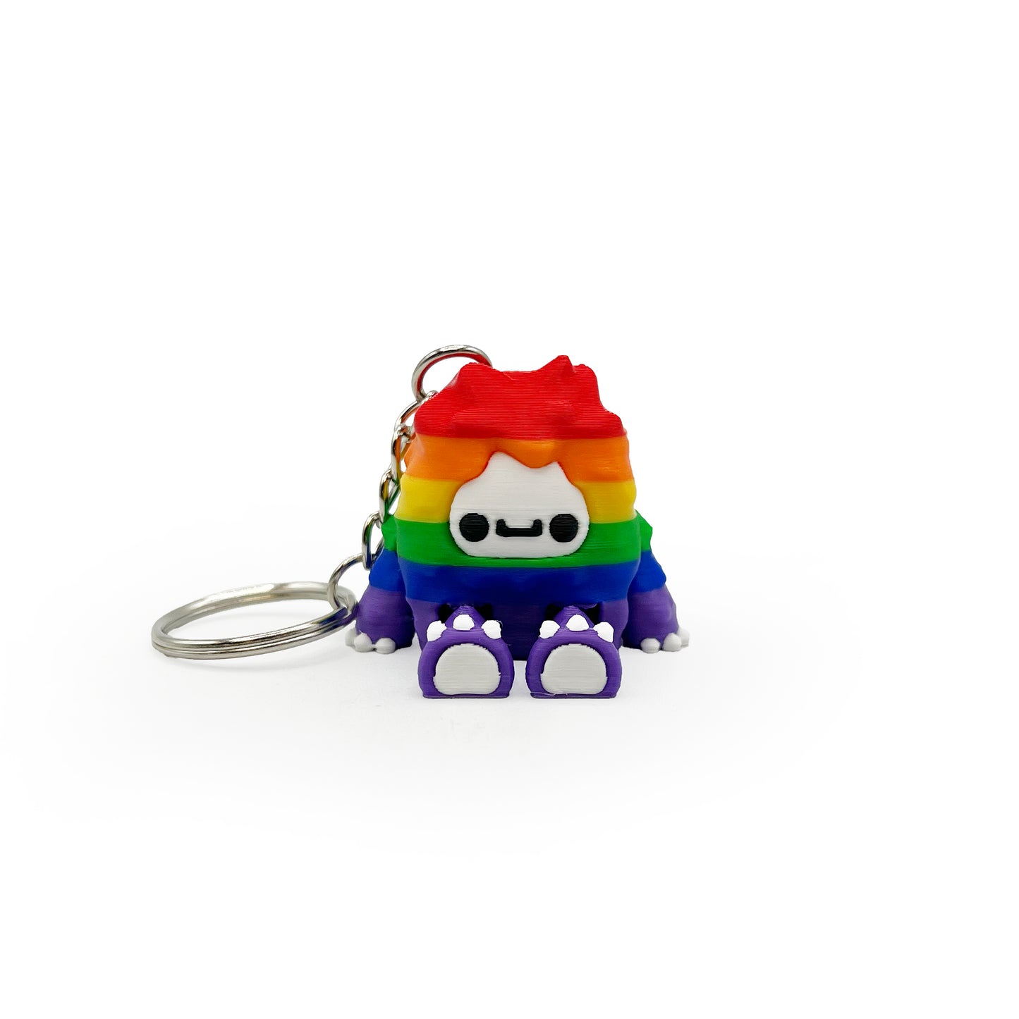 Flurryfoot & Bigfoot Keychains – 3D Printed Cryptid Bag Charms | Cute Clip-On Backpack Buddies