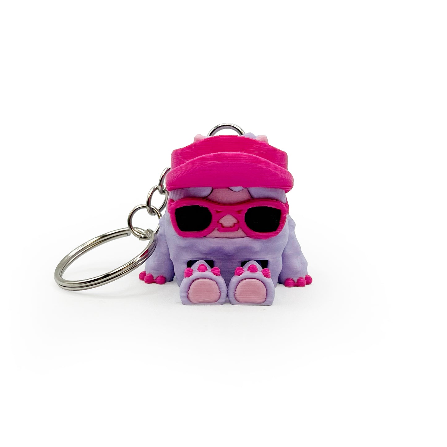 Flurryfoot & Bigfoot Keychains – 3D Printed Cryptid Bag Charms | Cute Clip-On Backpack Buddies