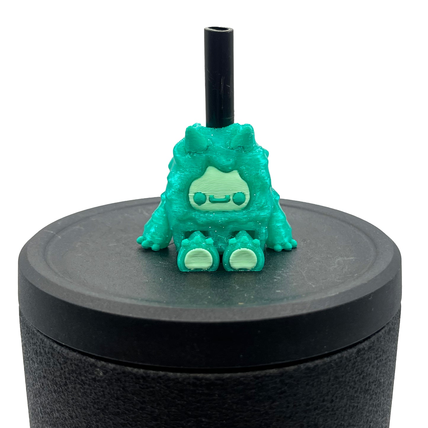 Flurryfoot & Bigfoot Sip Sidekicks – 3D Printed Cryptid Straw Toppers for Tumblers | Cute Straw Buddy Accessories