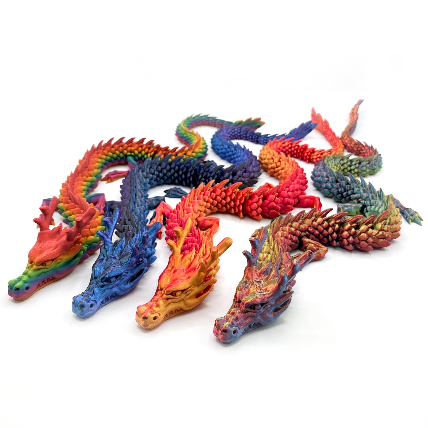 Fantasy DRAGONS - Articulated Fantasy Dragon Figure | Posable 3D Printed Collectible & Fidget Toy