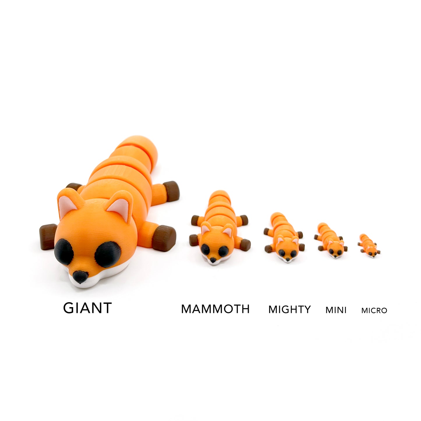 Cuddly Critter Desk Pals – Articulated 3D Printed Animal Fidget Toys & Cute Desk Decor