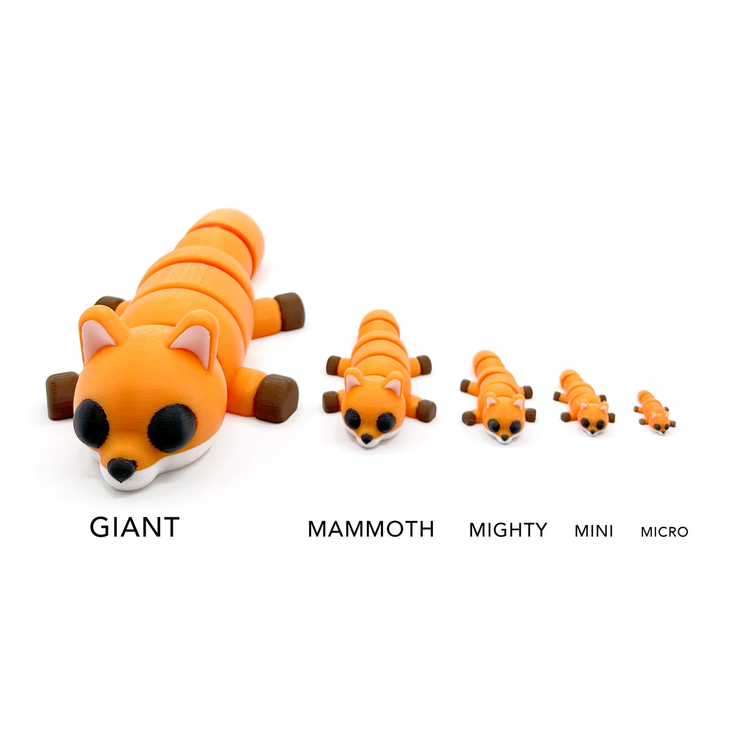 GIANT Cuddly Critters – Oversized 3D Printed Animal Figures | Large Cute Desk & Shelf Collectibles