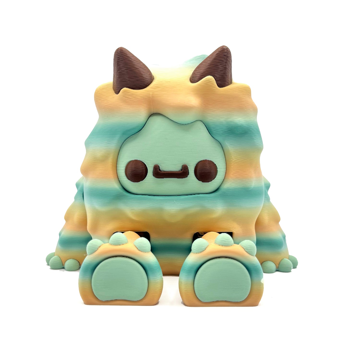 GIANT Flurryfoot & Bigfoot – Oversized 3D Printed Cryptid Figures | Large Cute Desk & Shelf Collectibles