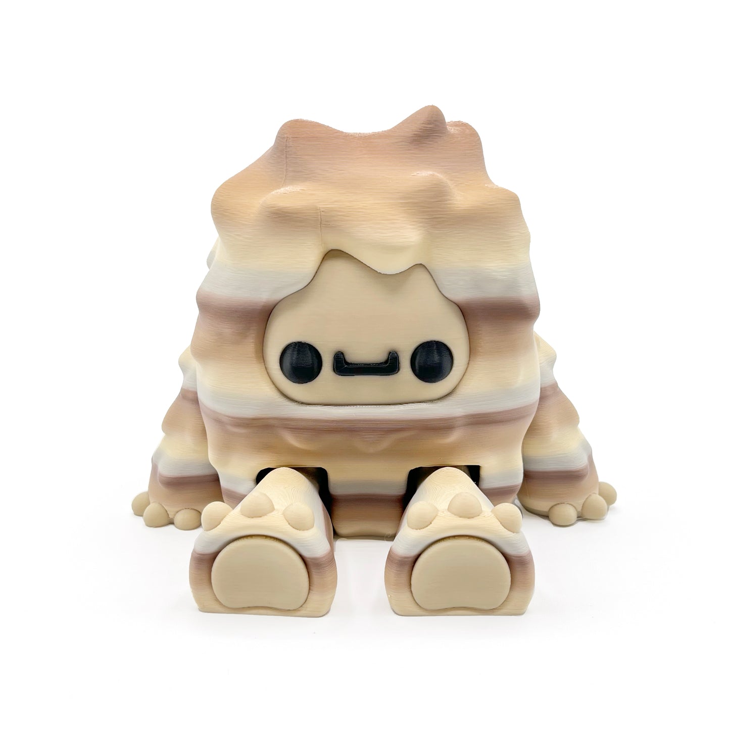 GIANT Flurryfoot & Bigfoot – Oversized 3D Printed Cryptid Figures | Large Cute Desk & Shelf Collectibles