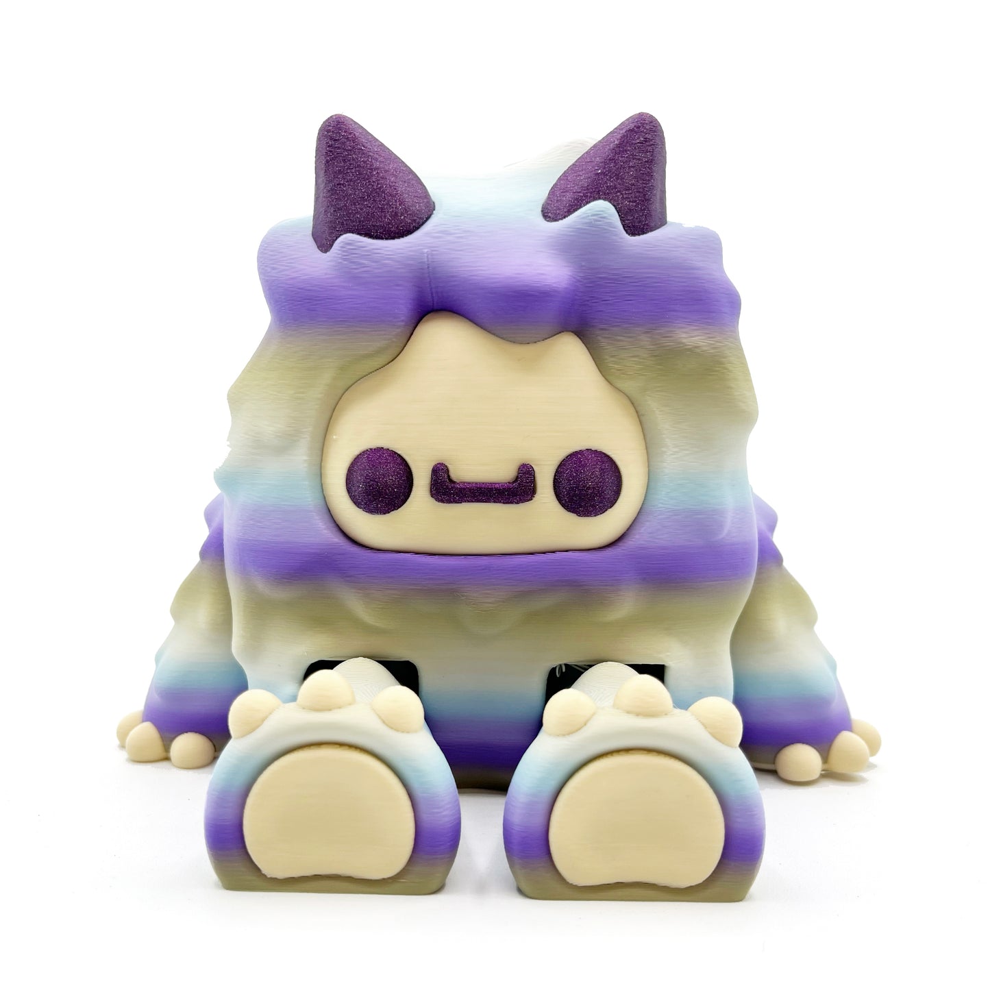 GIANT Flurryfoot & Bigfoot – Oversized 3D Printed Cryptid Figures | Large Cute Desk & Shelf Collectibles
