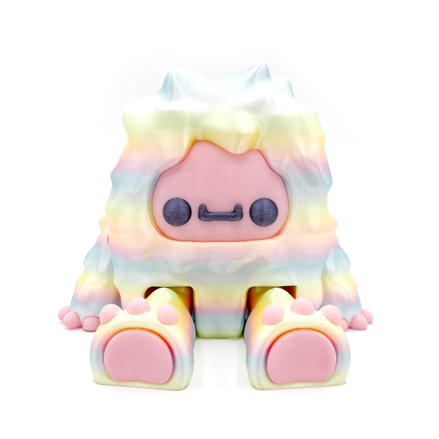 GIANT Flurryfoot & Bigfoot – Oversized 3D Printed Cryptid Figures | Large Cute Desk & Shelf Collectibles