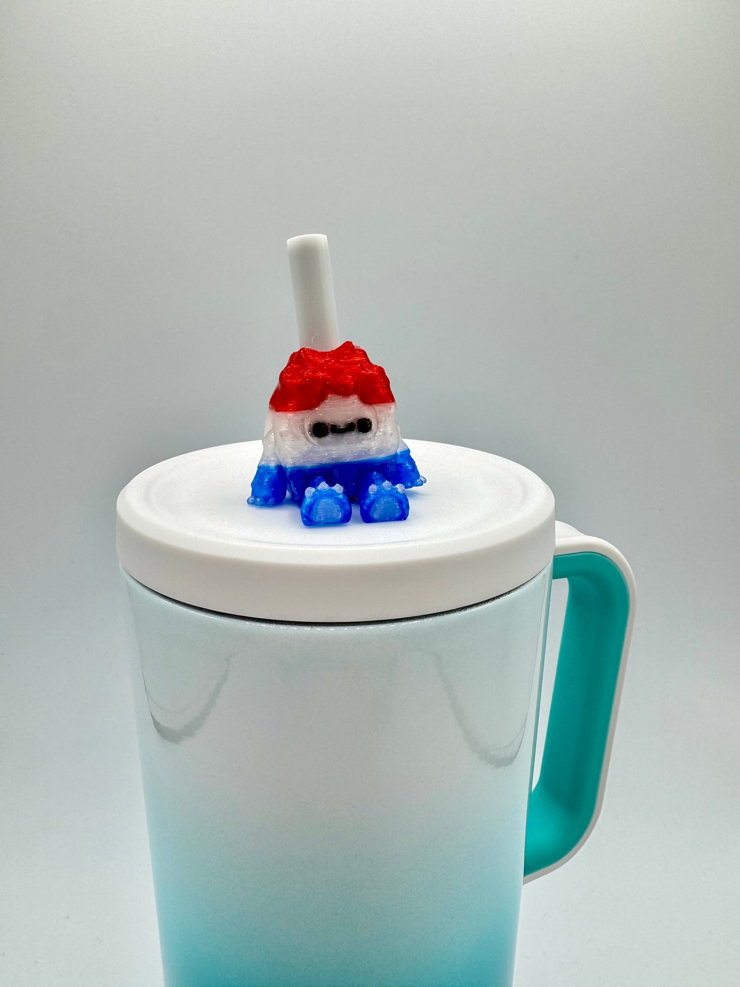 Flurryfoot & Bigfoot Sip Sidekicks – 3D Printed Cryptid Straw Toppers for Tumblers | Cute Straw Buddy Accessories