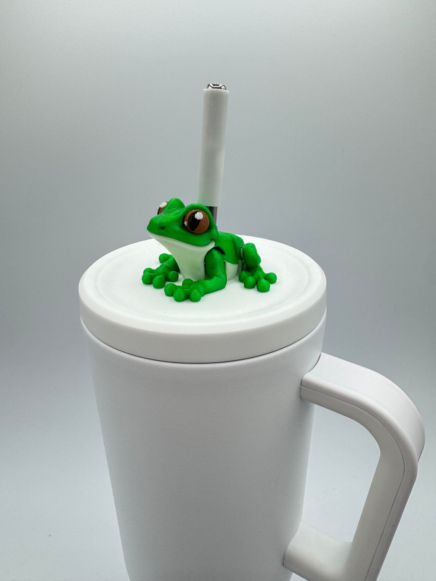 Cinema Cutie Sip Sidekicks – 3D Printed Straw Topper for Tumblers | Cute Movie Lover Straw Buddy