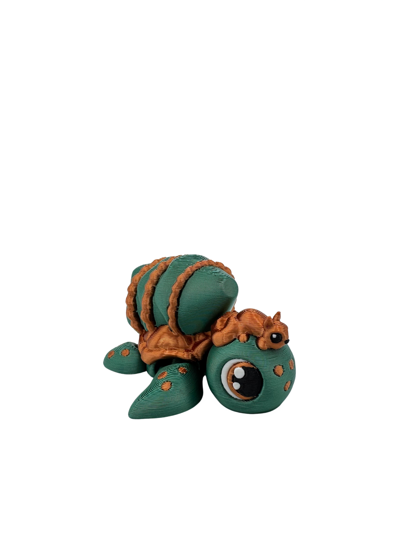 TURTLES!! Desk Pal – Palm-Sized Articulated 3D Printed Turtle Fidget Toy with Pocket Turtle Energy