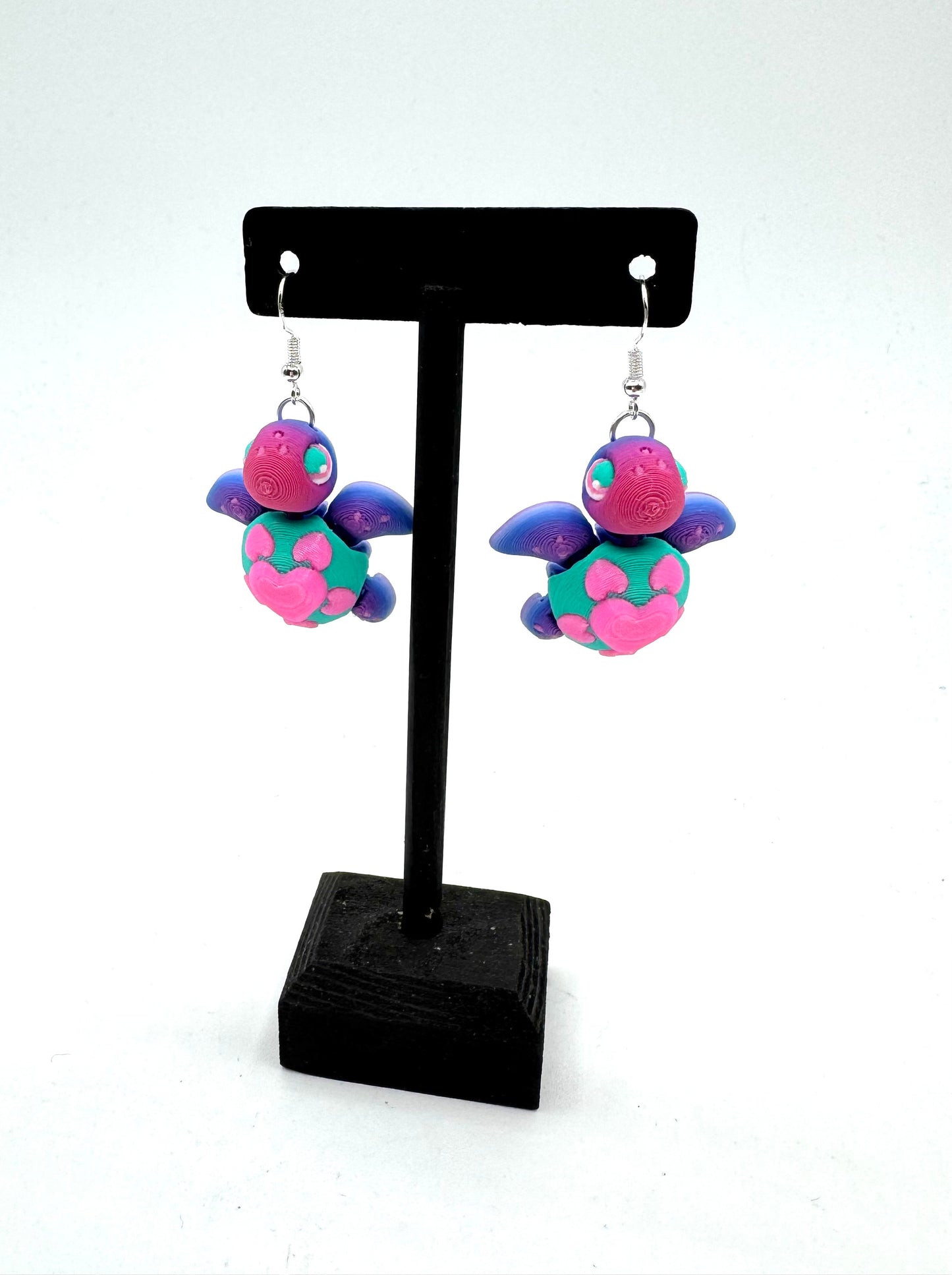 Turtles!! Earrings – 3D Printed Turtle Hook Earrings | Cute Hypoallergenic Earrings for Turtle Lovers