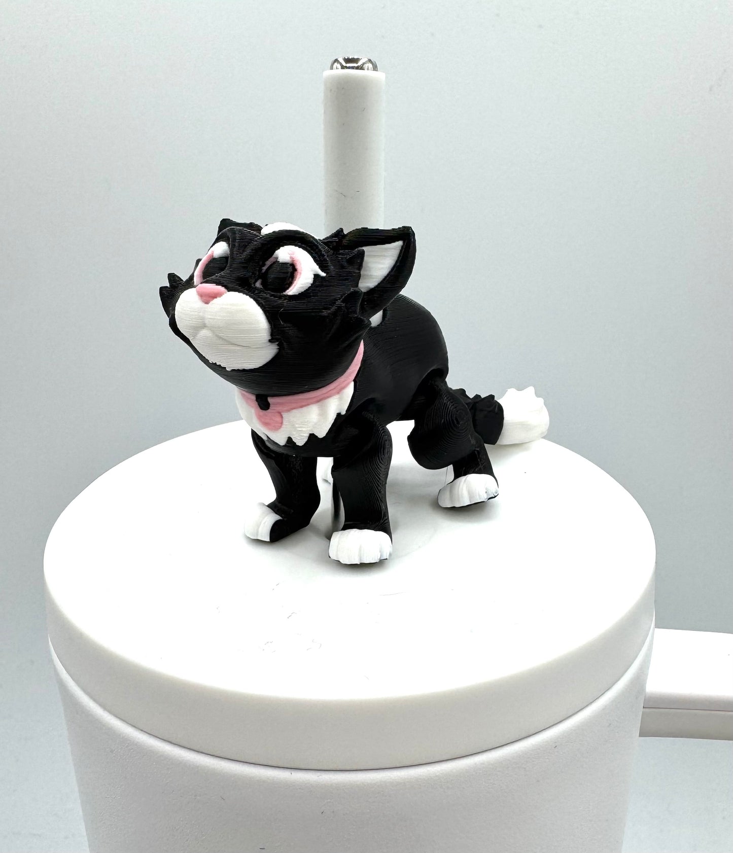 Paw Pals Sip Sidekicks – 3D Printed Dog & Cat Straw Toppers for Tumblers | Pet Lover Tumbler Accessories