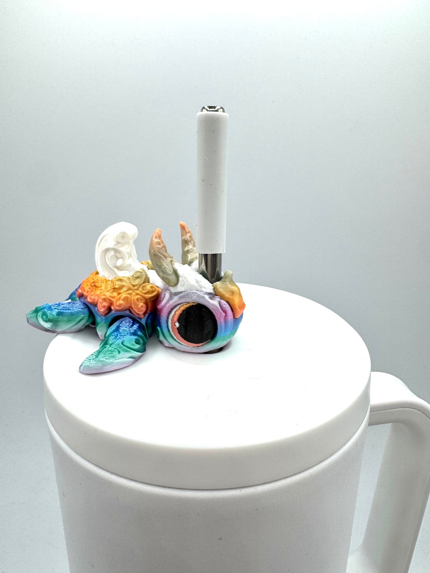 Turtles!! Sip Sidekicks – 3D Printed Turtle Straw Toppers for Tumblers | Cute Straw Buddy Accessories