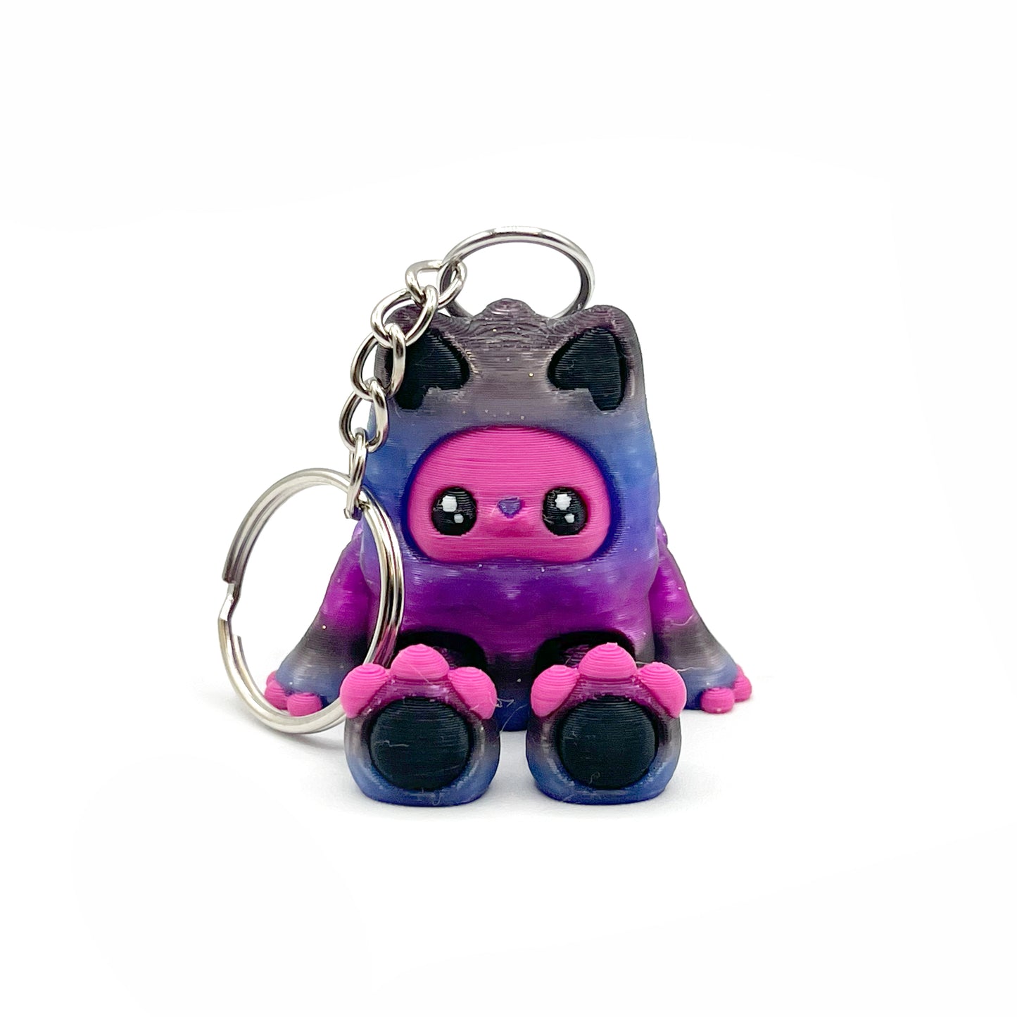 Flurryfoot & Bigfoot Keychains – 3D Printed Cryptid Bag Charms | Cute Clip-On Backpack Buddies