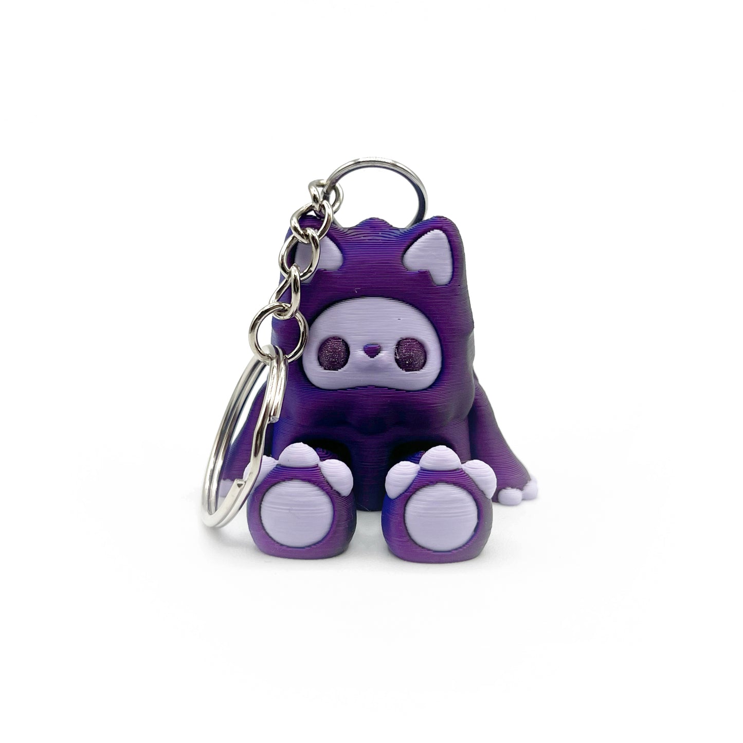 Flurryfoot & Bigfoot Keychains – 3D Printed Cryptid Bag Charms | Cute Clip-On Backpack Buddies