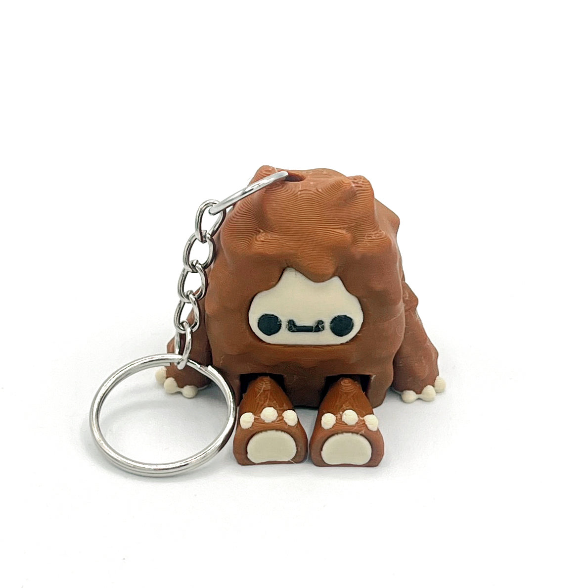 Flurryfoot & Bigfoot Keychains – 3D Printed Cryptid Bag Charms | Cute Clip-On Backpack Buddies