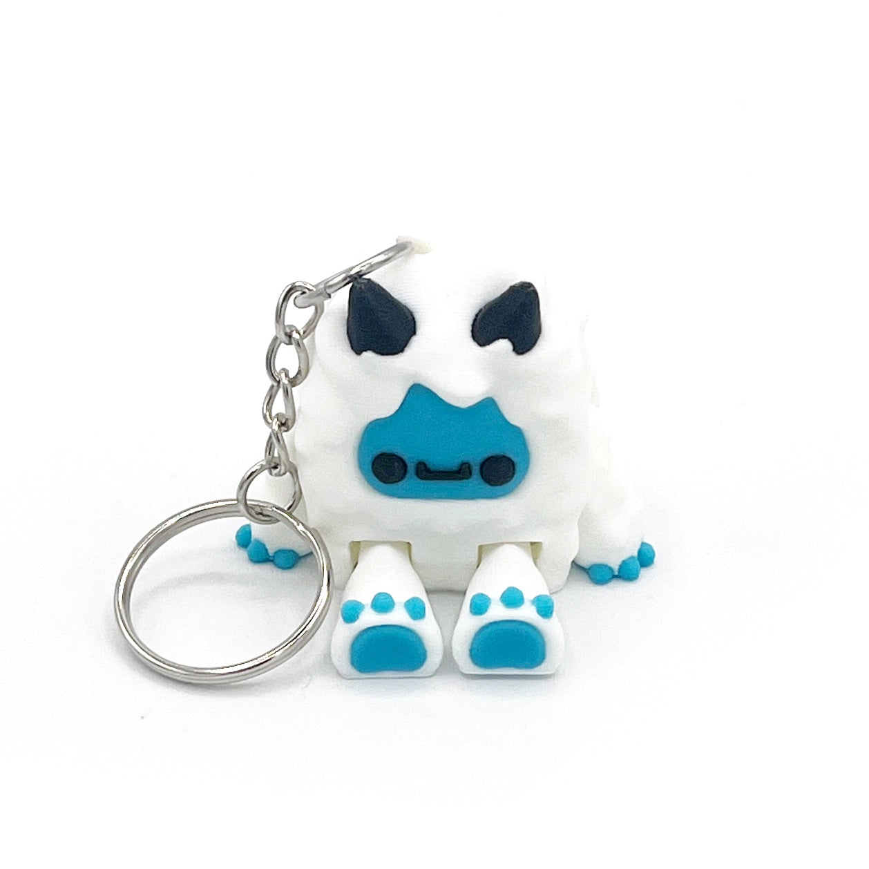 Flurryfoot & Bigfoot Keychains – 3D Printed Cryptid Bag Charms | Cute Clip-On Backpack Buddies