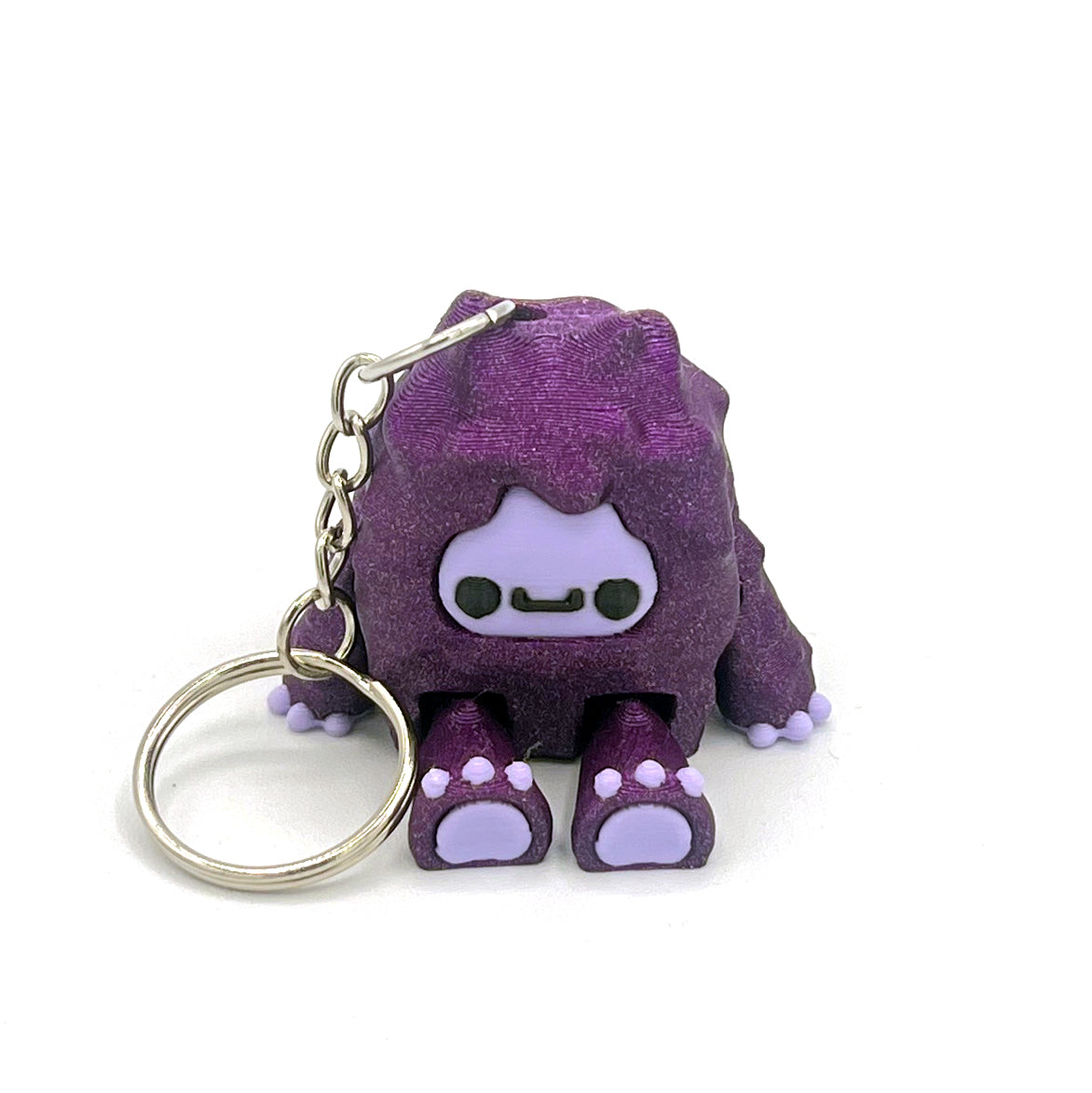 Flurryfoot & Bigfoot Keychains – 3D Printed Cryptid Bag Charms | Cute Clip-On Backpack Buddies