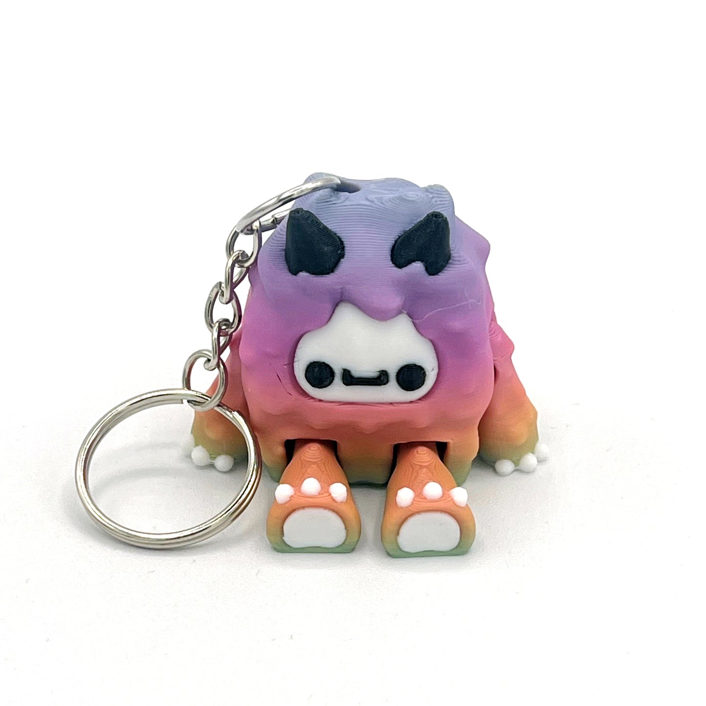 Flurryfoot & Bigfoot Keychains – 3D Printed Cryptid Bag Charms | Cute Clip-On Backpack Buddies