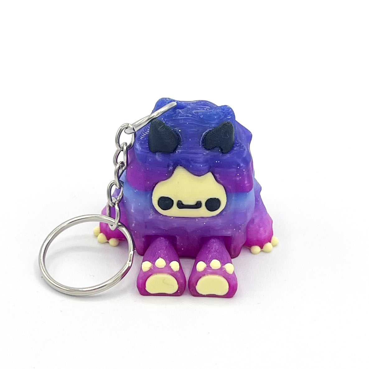 Flurryfoot & Bigfoot Keychains – 3D Printed Cryptid Bag Charms | Cute Clip-On Backpack Buddies