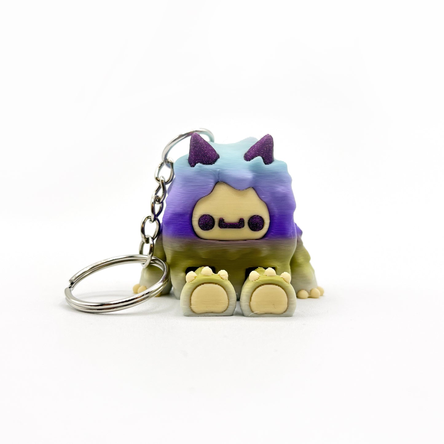 Flurryfoot & Bigfoot Keychains – 3D Printed Cryptid Bag Charms | Cute Clip-On Backpack Buddies
