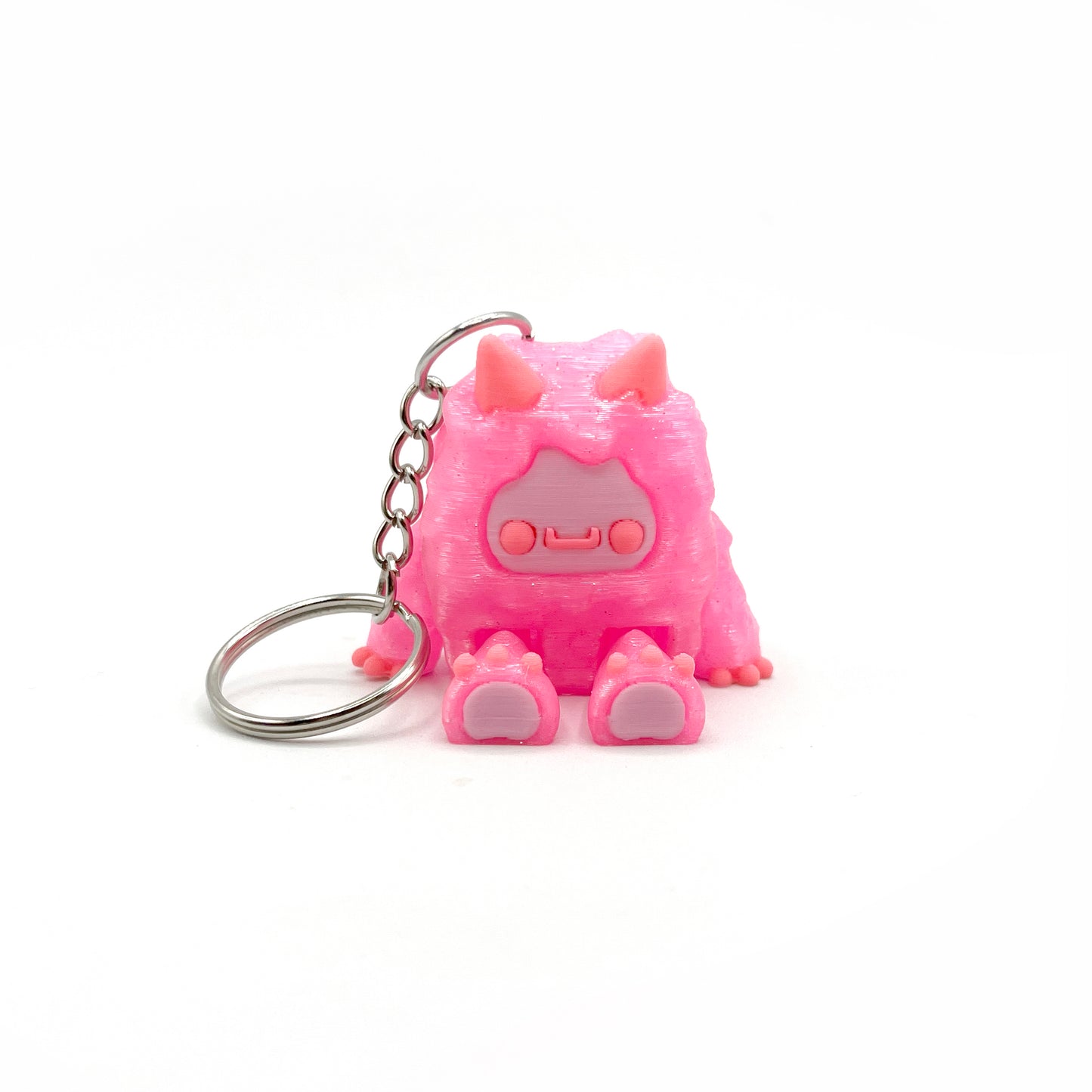 Flurryfoot & Bigfoot Keychains – 3D Printed Cryptid Bag Charms | Cute Clip-On Backpack Buddies