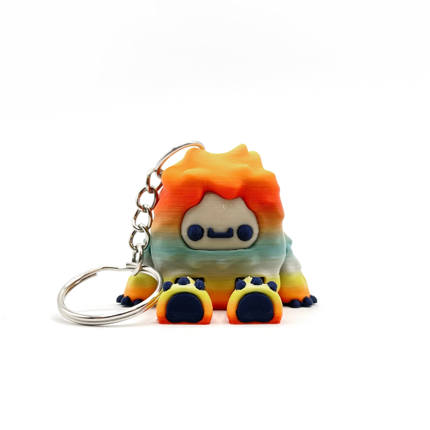 Flurryfoot & Bigfoot Keychains – 3D Printed Cryptid Bag Charms | Cute Clip-On Backpack Buddies