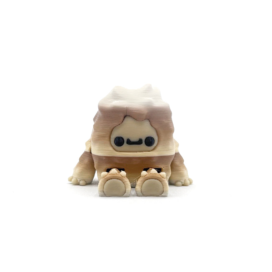 MINI Flurryfoot & Bigfoot Desk Pal – 3D Printed Articulated Cryptid Fidget Toy | Cute Mini Collectible