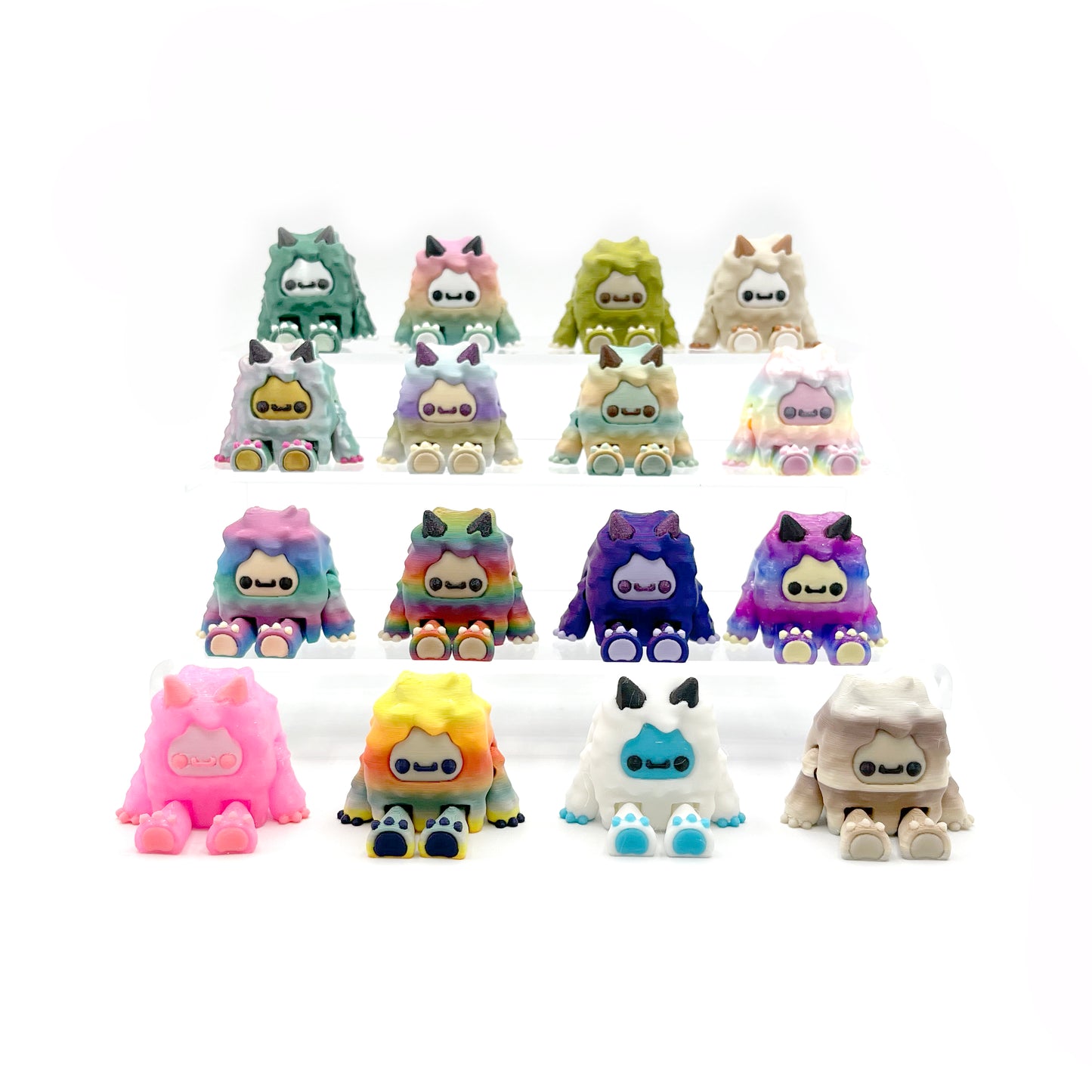 MINI Flurryfoot & Bigfoot Desk Pal – 3D Printed Articulated Cryptid Fidget Toy | Cute Mini Collectible