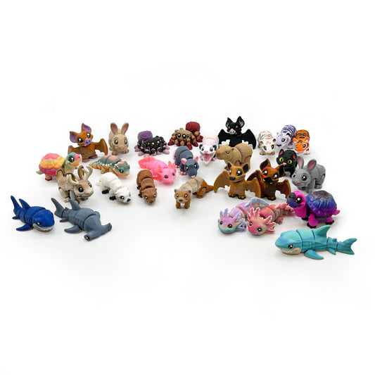 Cinema Cutie Desk Pals – Articulated 3D Printed Figures & Cute Movie Lover Desk Fidget Toys