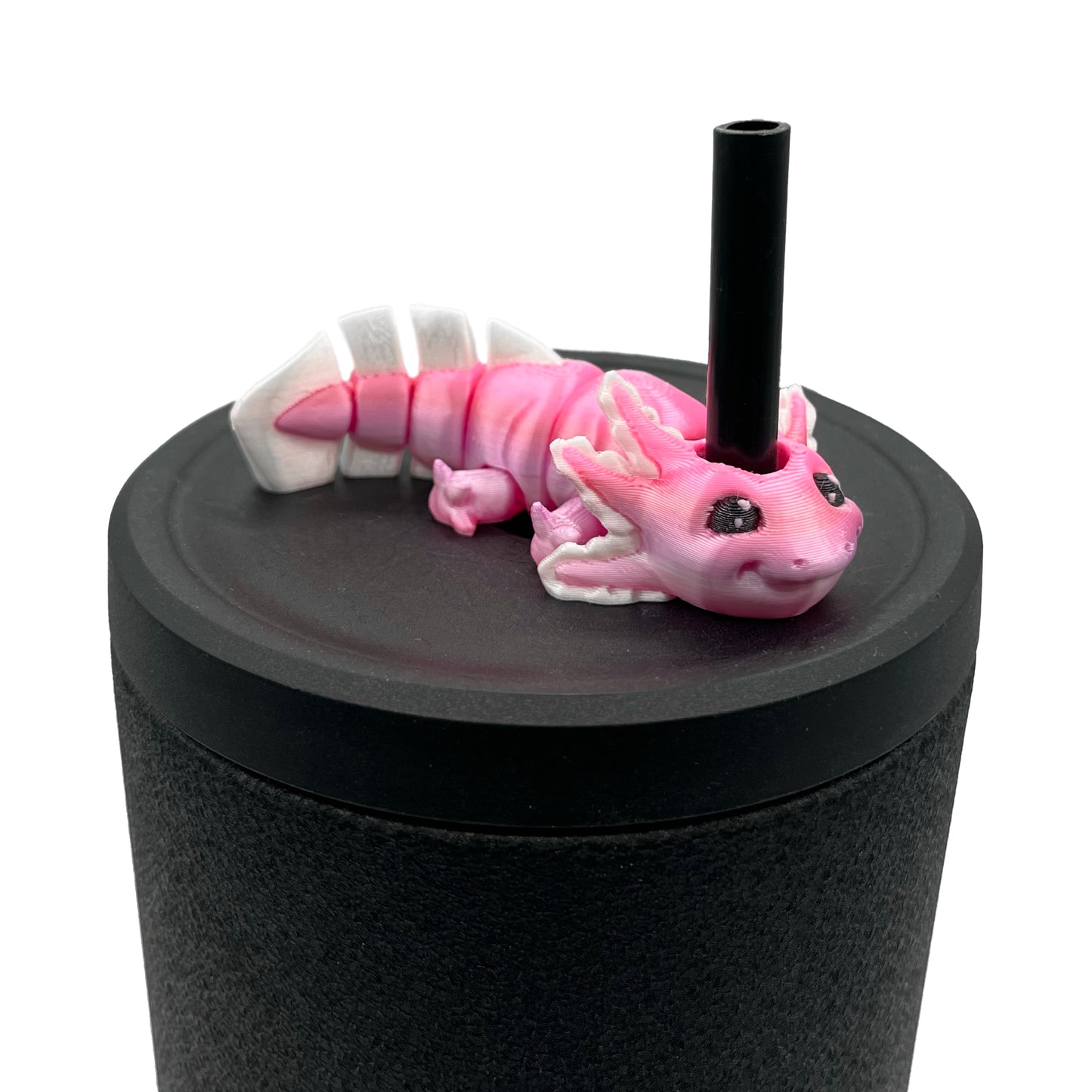 Cinema Cutie Sip Sidekicks – 3D Printed Straw Topper for Tumblers | Cute Movie Lover Straw Buddy