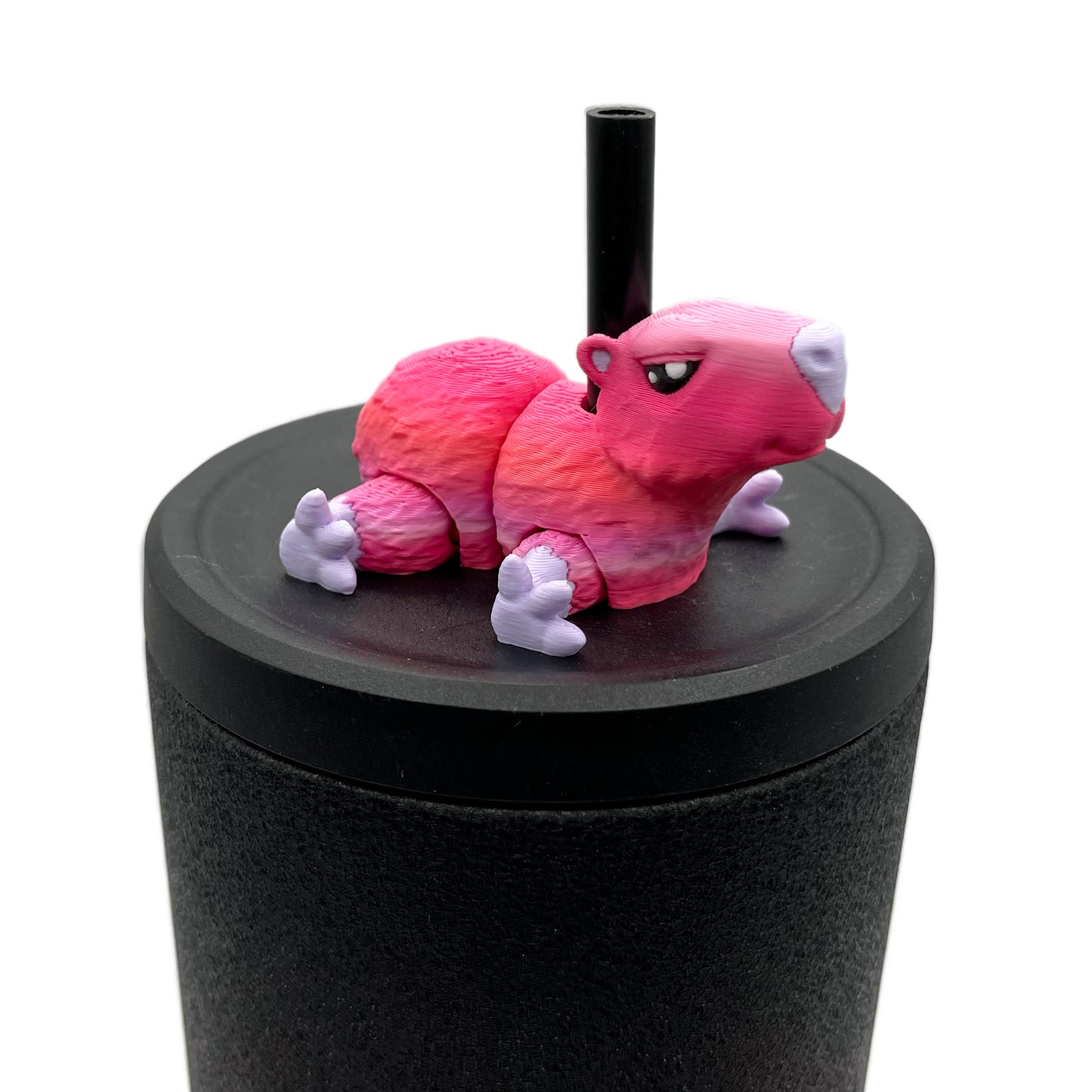 Cinema Cutie Sip Sidekicks – 3D Printed Straw Topper for Tumblers | Cute Movie Lover Straw Buddy