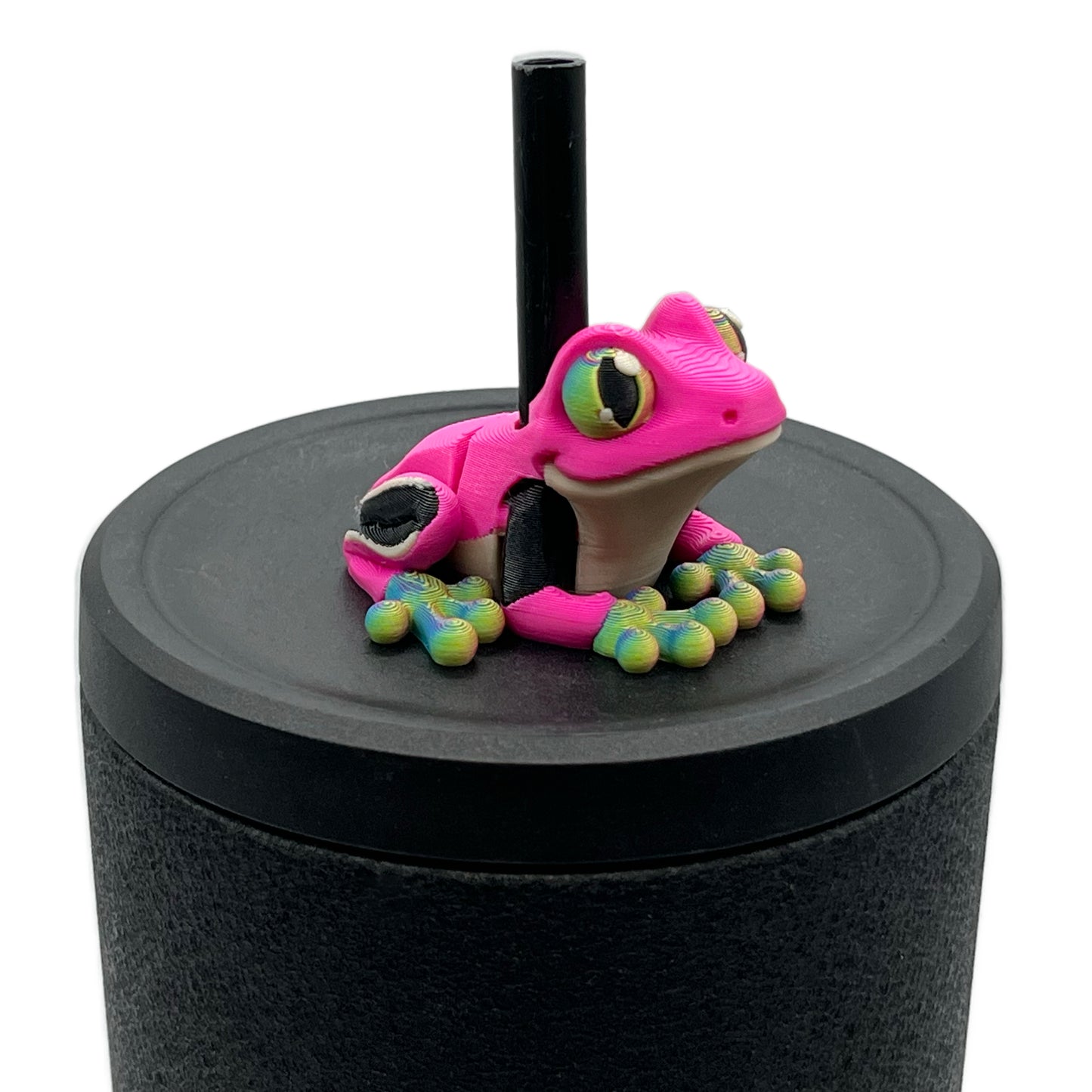 Cinema Cutie Sip Sidekicks – 3D Printed Straw Topper for Tumblers | Cute Movie Lover Straw Buddy