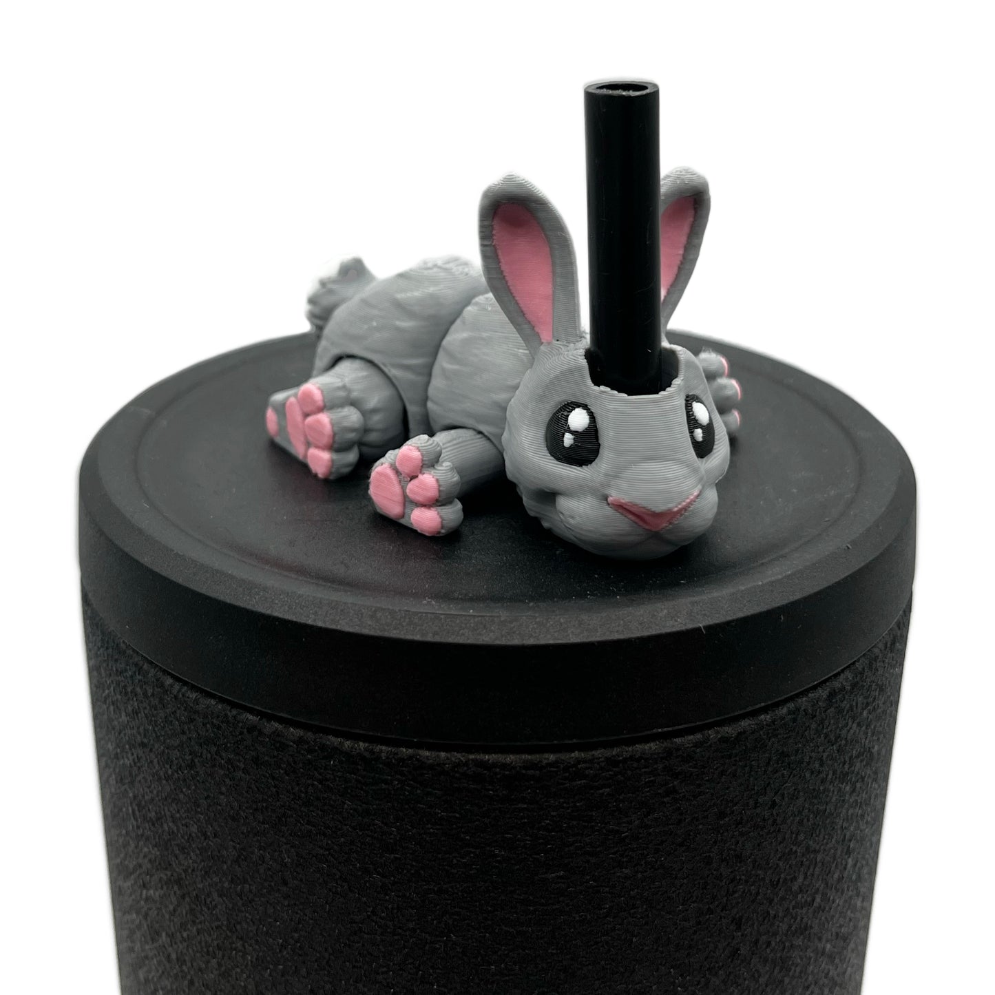 Cinema Cutie Sip Sidekicks – 3D Printed Straw Topper for Tumblers | Cute Movie Lover Straw Buddy