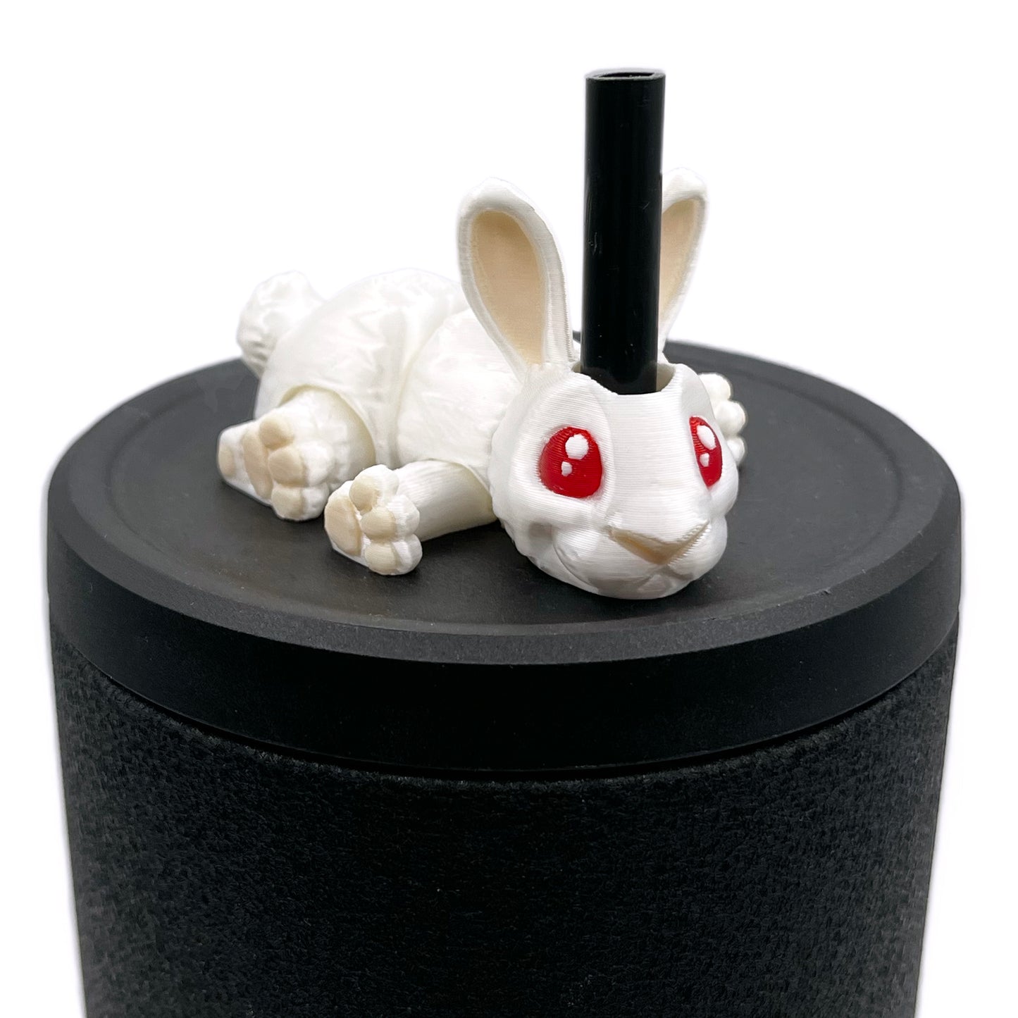 Cinema Cutie Sip Sidekicks – 3D Printed Straw Topper for Tumblers | Cute Movie Lover Straw Buddy