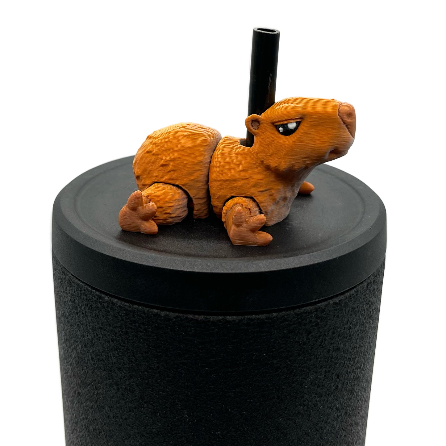 Cinema Cutie Sip Sidekicks – 3D Printed Straw Topper for Tumblers | Cute Movie Lover Straw Buddy